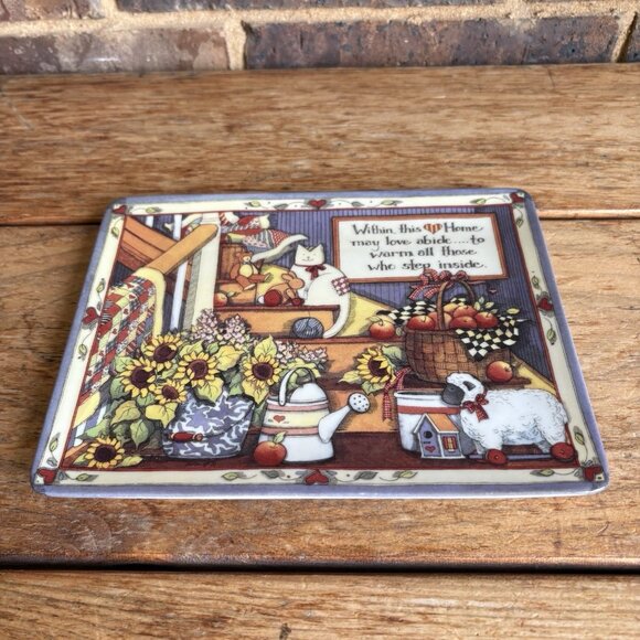 Susan Winget Plate "Within this Home may love abide" Franklin Mint Edition - Picture 3 of 8